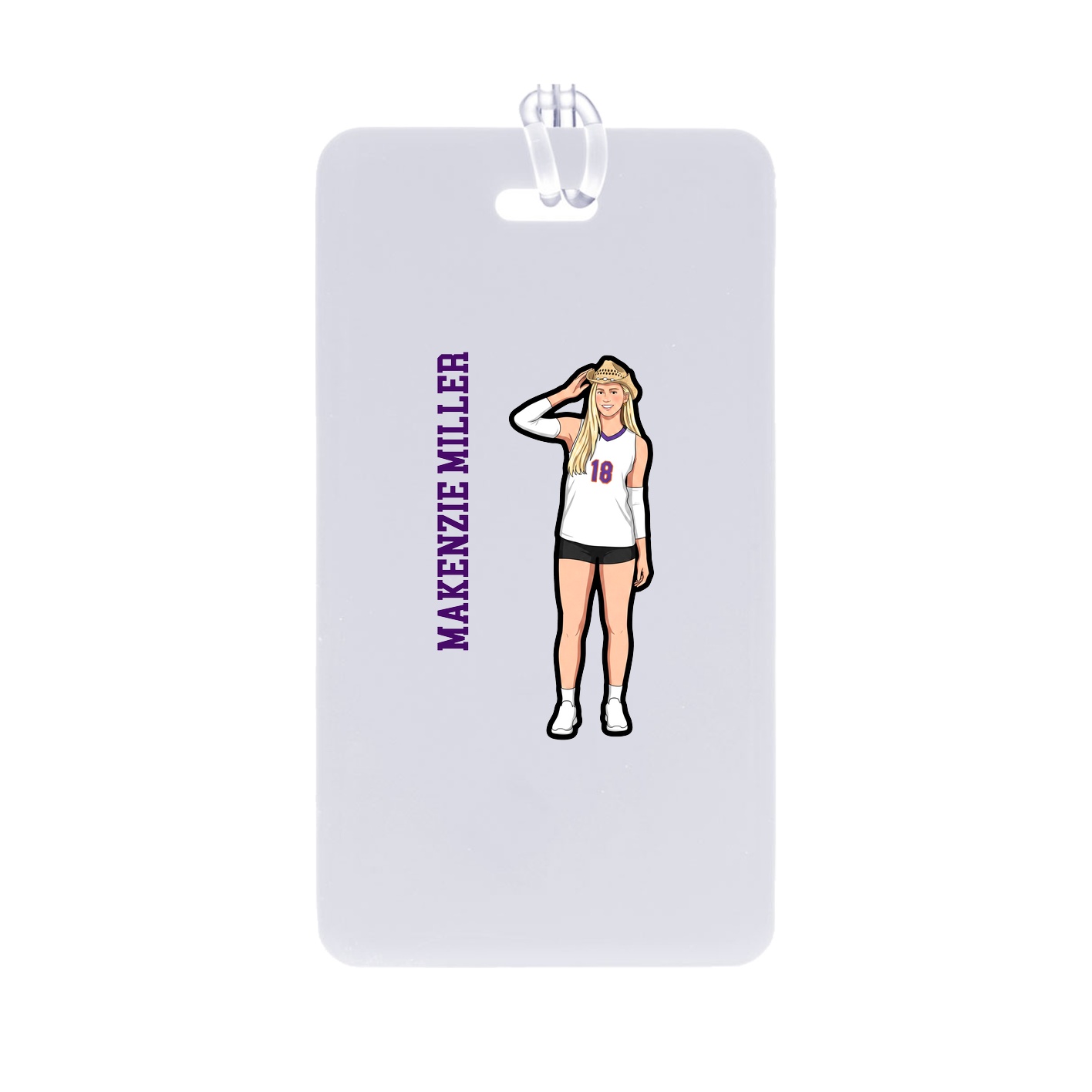 Bag Tag — Name Vertical in Classic