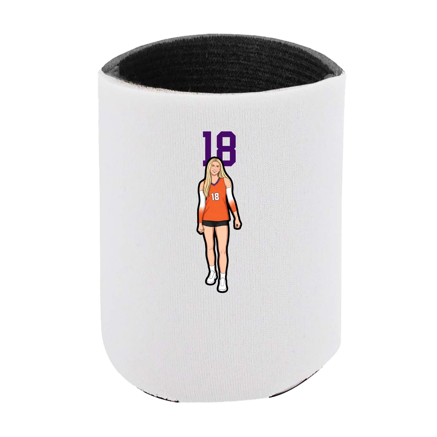 Can Holder — Number Top in White