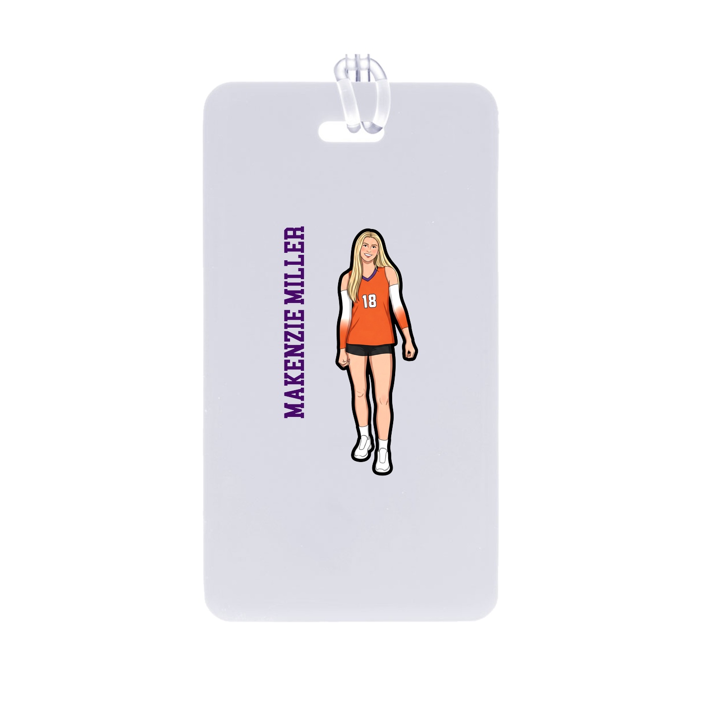 Bag Tag — Name Vertical in Classic