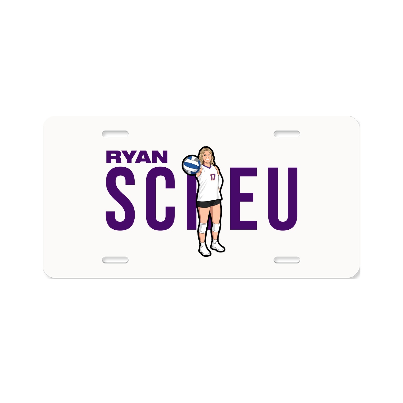 License Plate — Player Name in Classic