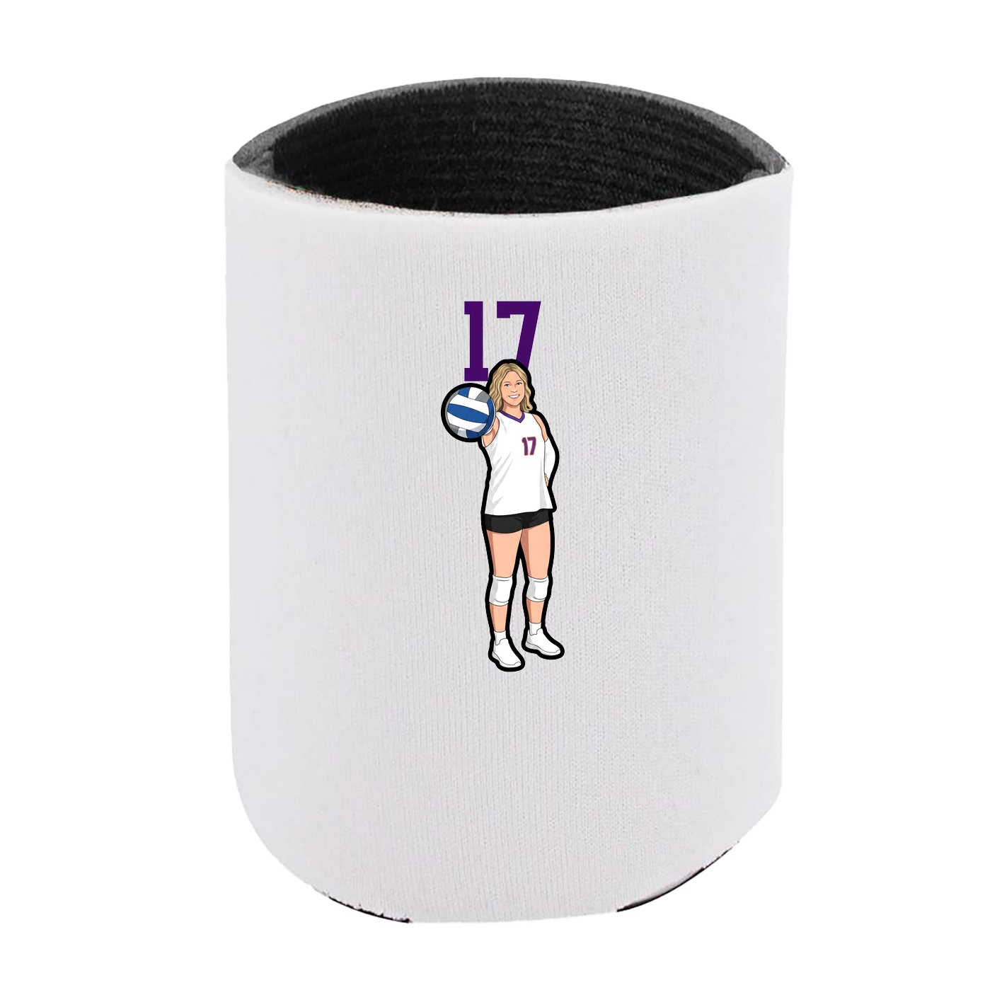Can Holder — Number Top in White