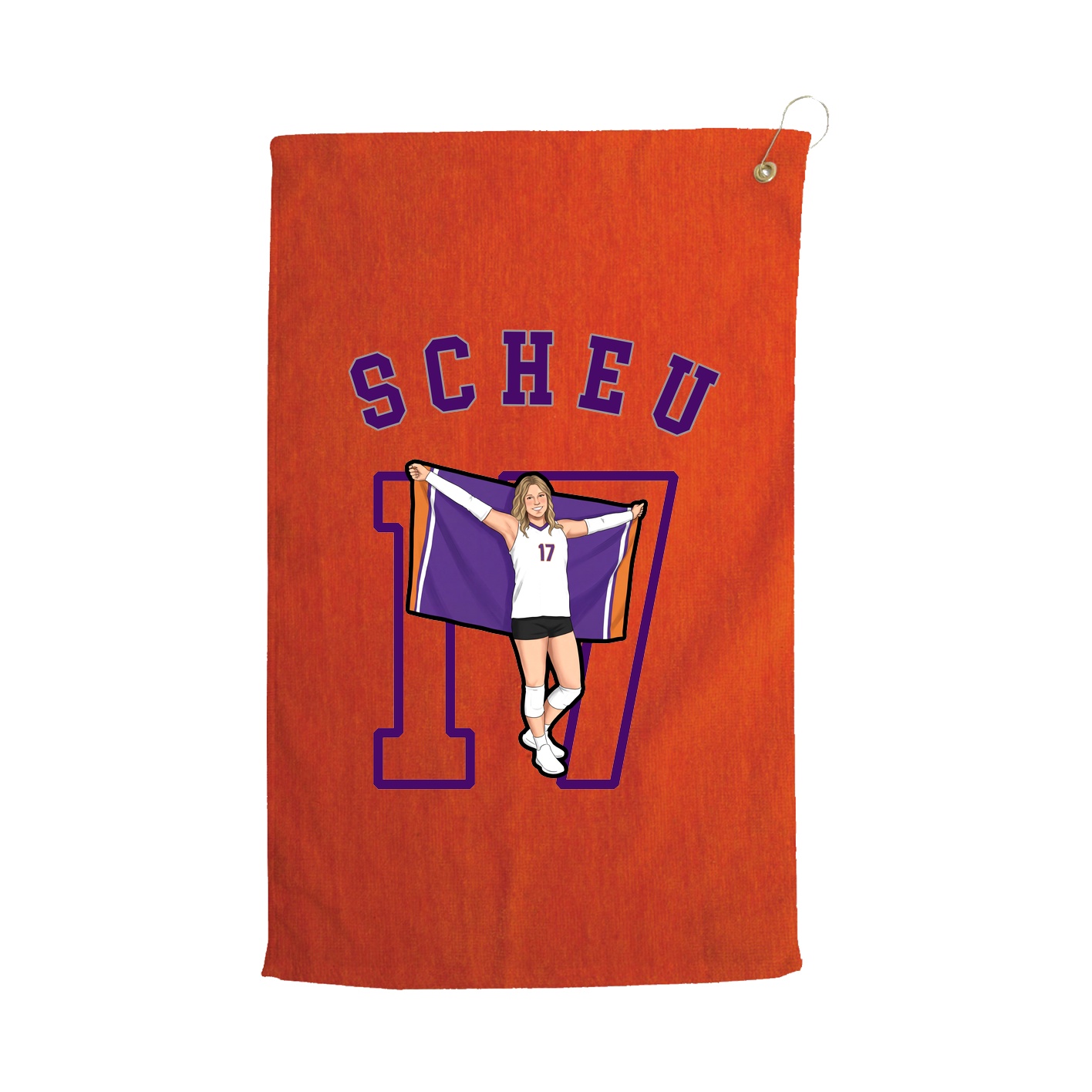 Golf Towel — Shirsey Arch in Orange