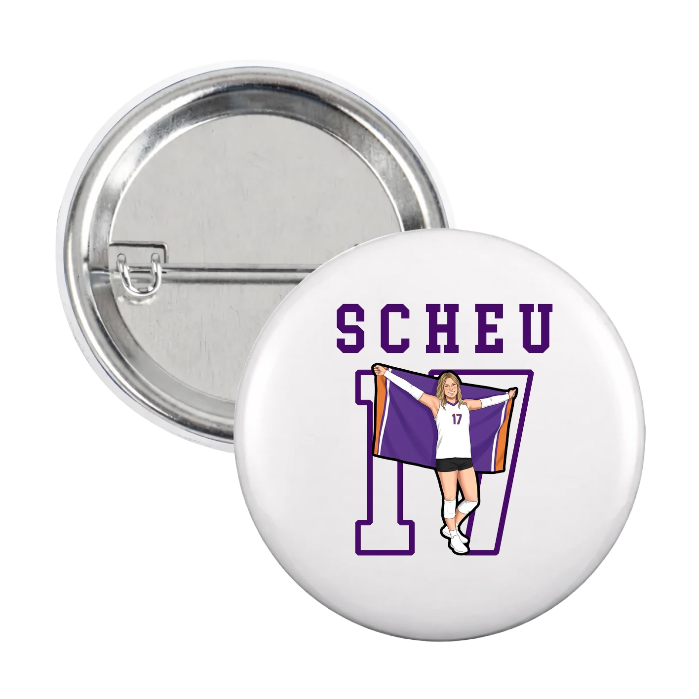 Game Day Button — Shirsey in White