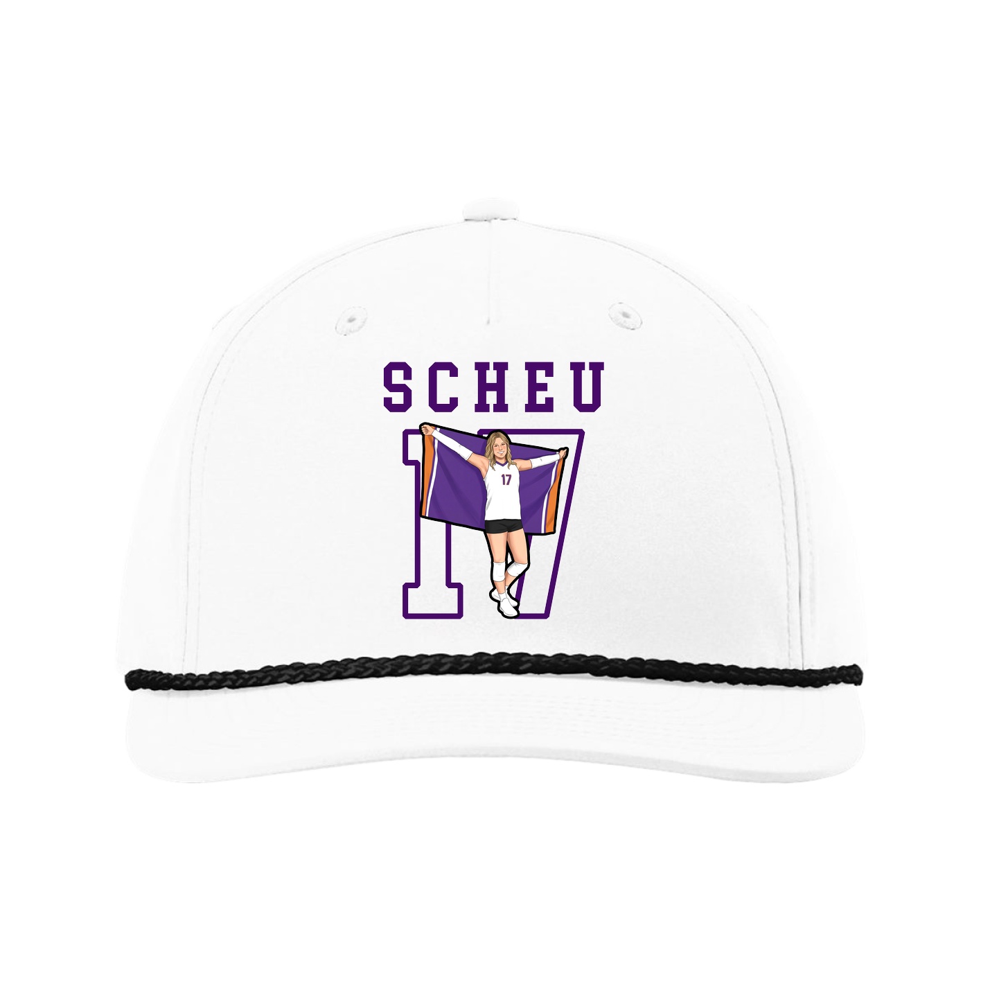 Five-Panel Classic Rope Cap — Shirsey in White