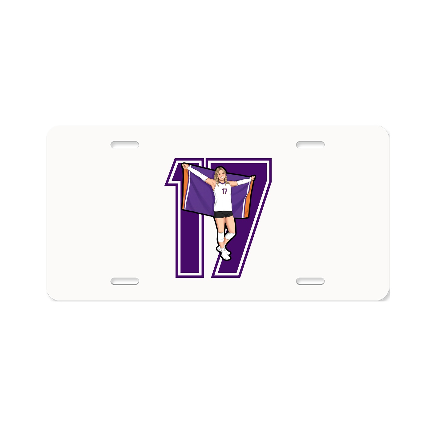 License Plate — Number in Classic