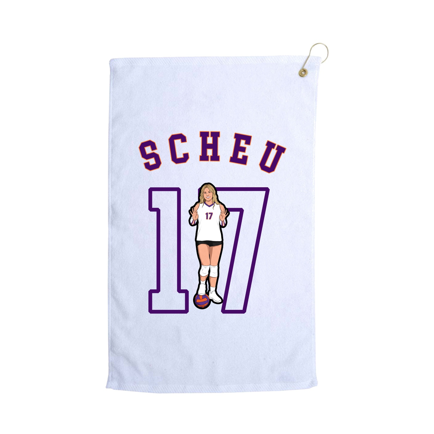 Golf Towel — Shirsey Arch in White