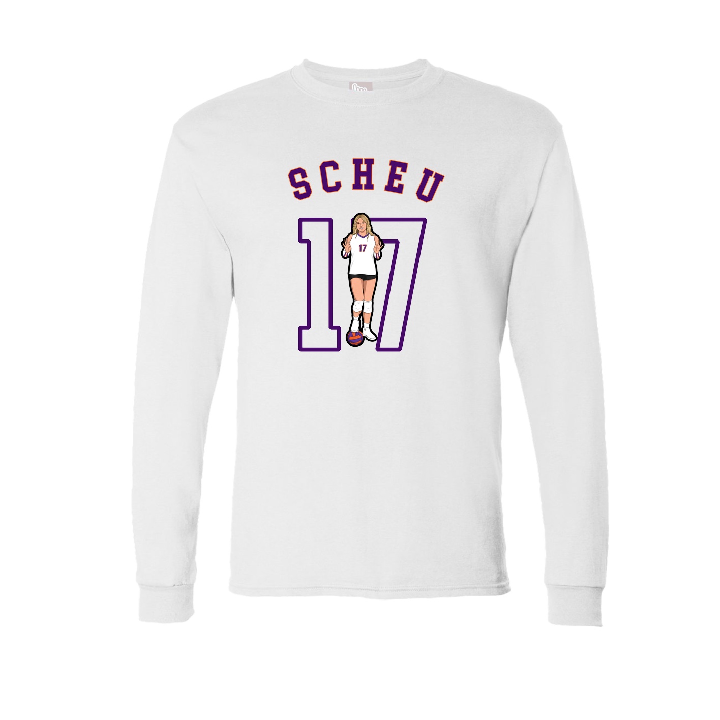 Long Sleeve Tee — Shirsey Arch in White