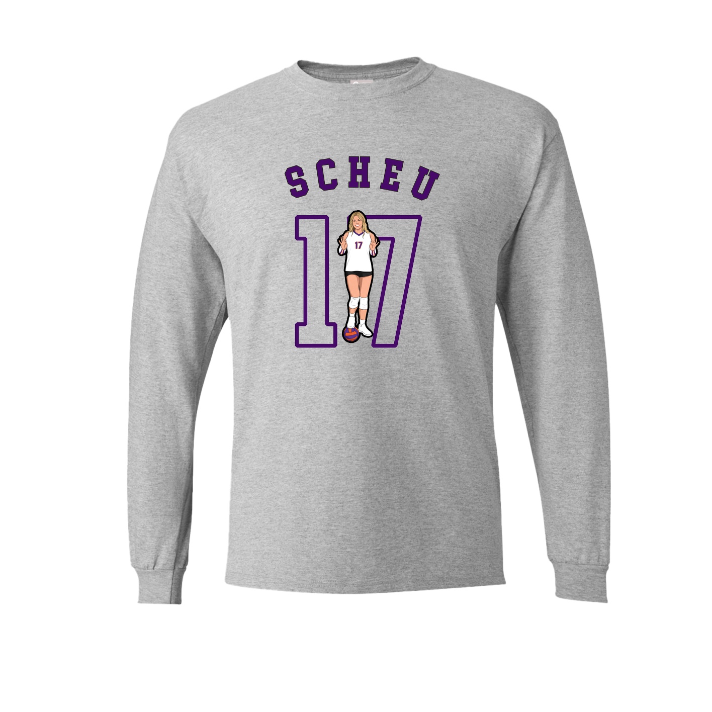Long Sleeve Tee — Shirsey Arch in Grey
