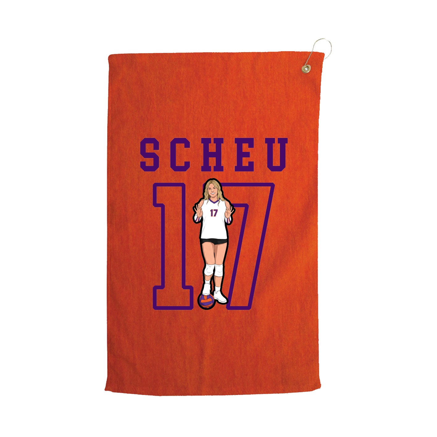 Golf Towel — Shirsey in Orange