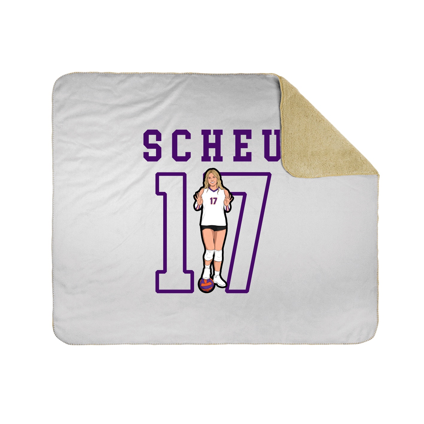 Throw Blanket — Shirsey in White