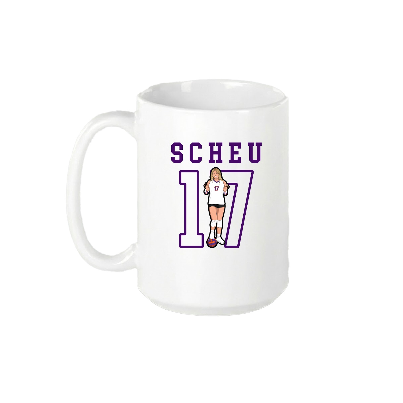 15oz Coffee Mug — Shirsey in White