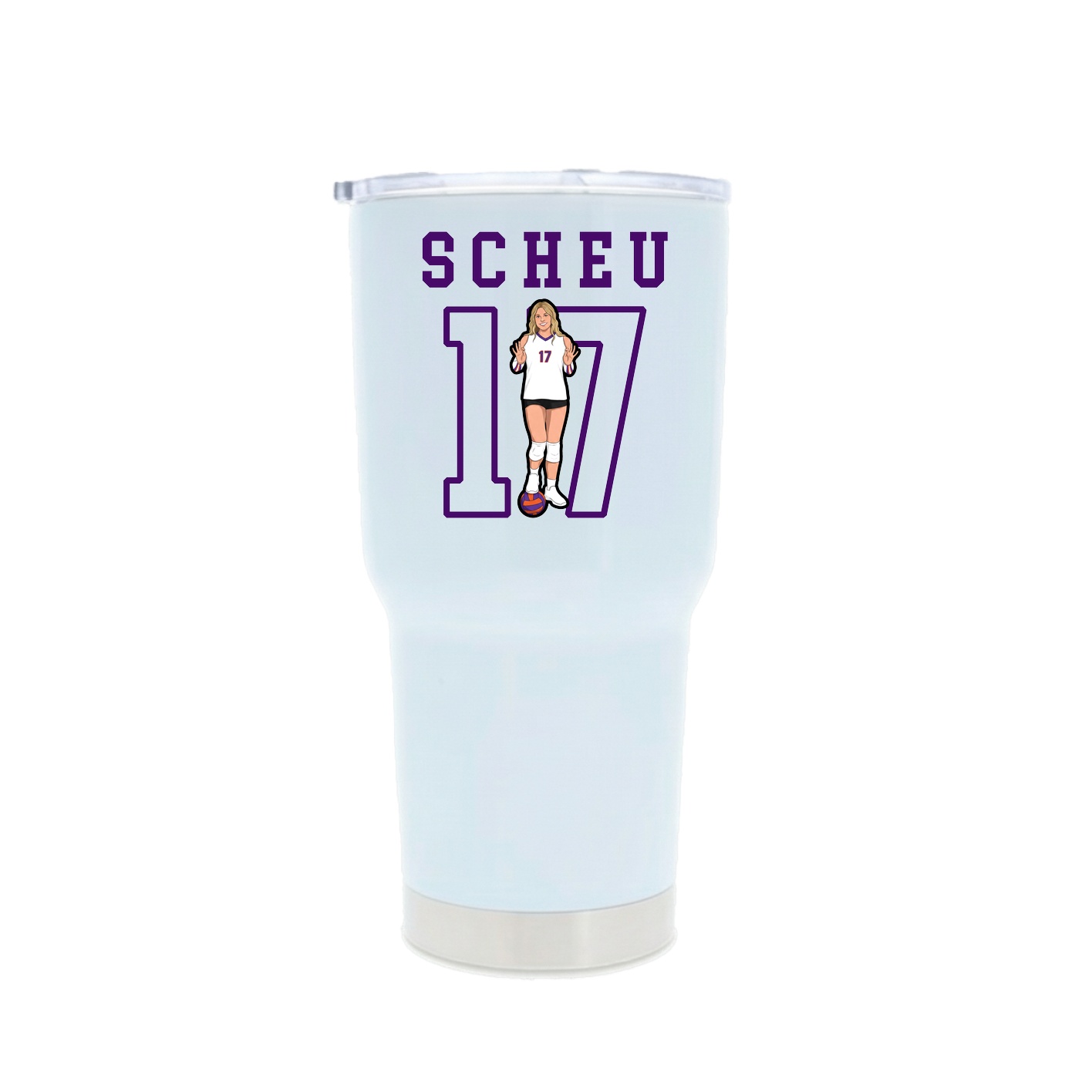 30oz Stainless Steel Tumbler — Shirsey in White