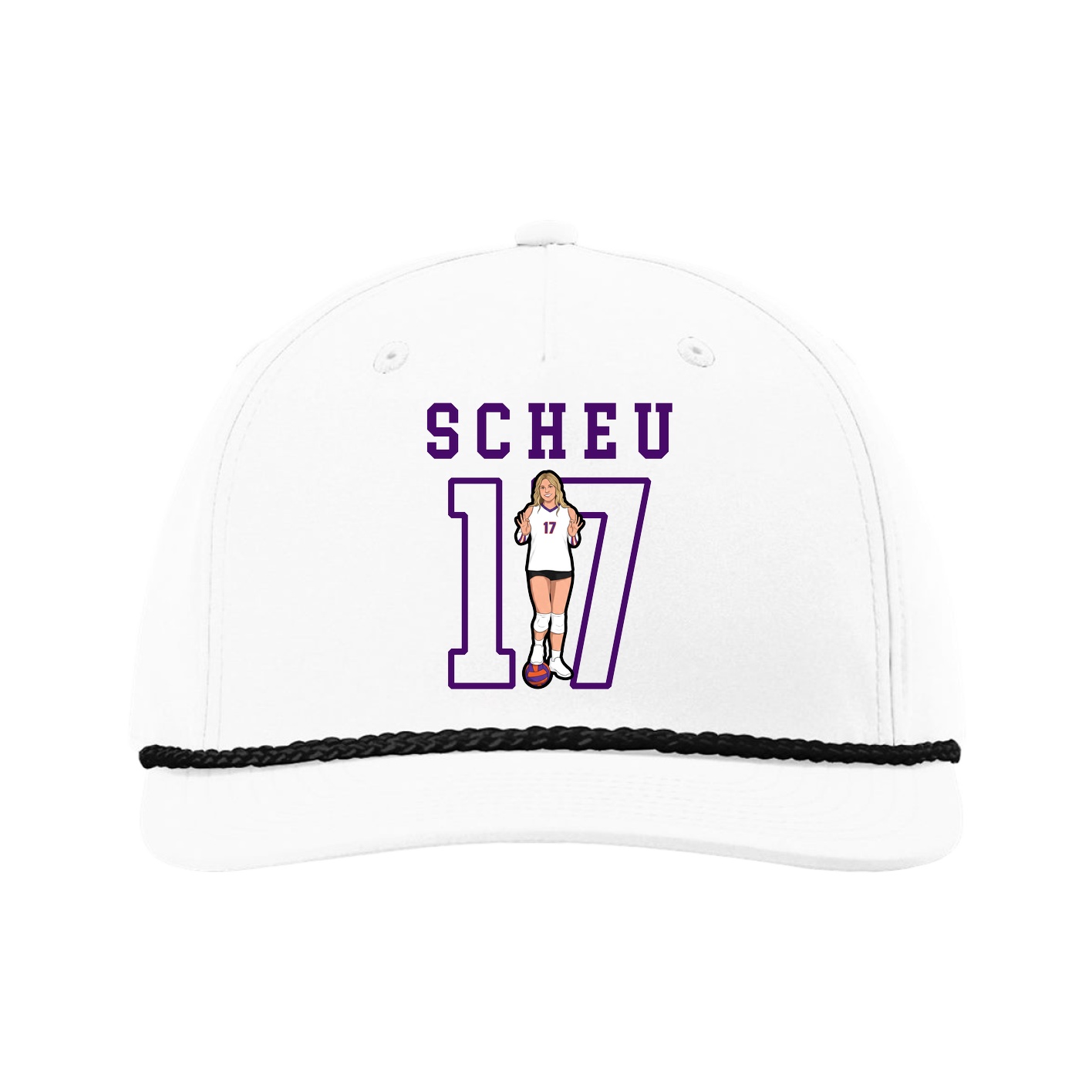 Five-Panel Classic Rope Cap — Shirsey in White