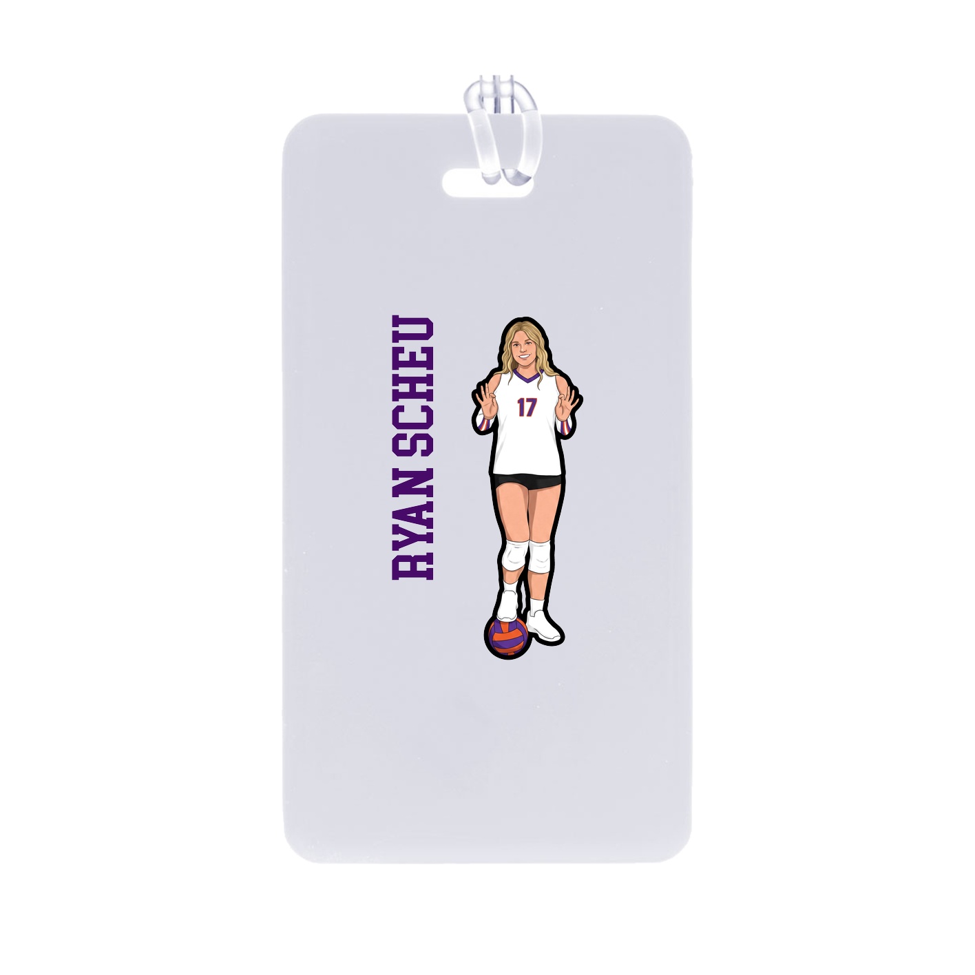 Bag Tag — Name Vertical in Classic