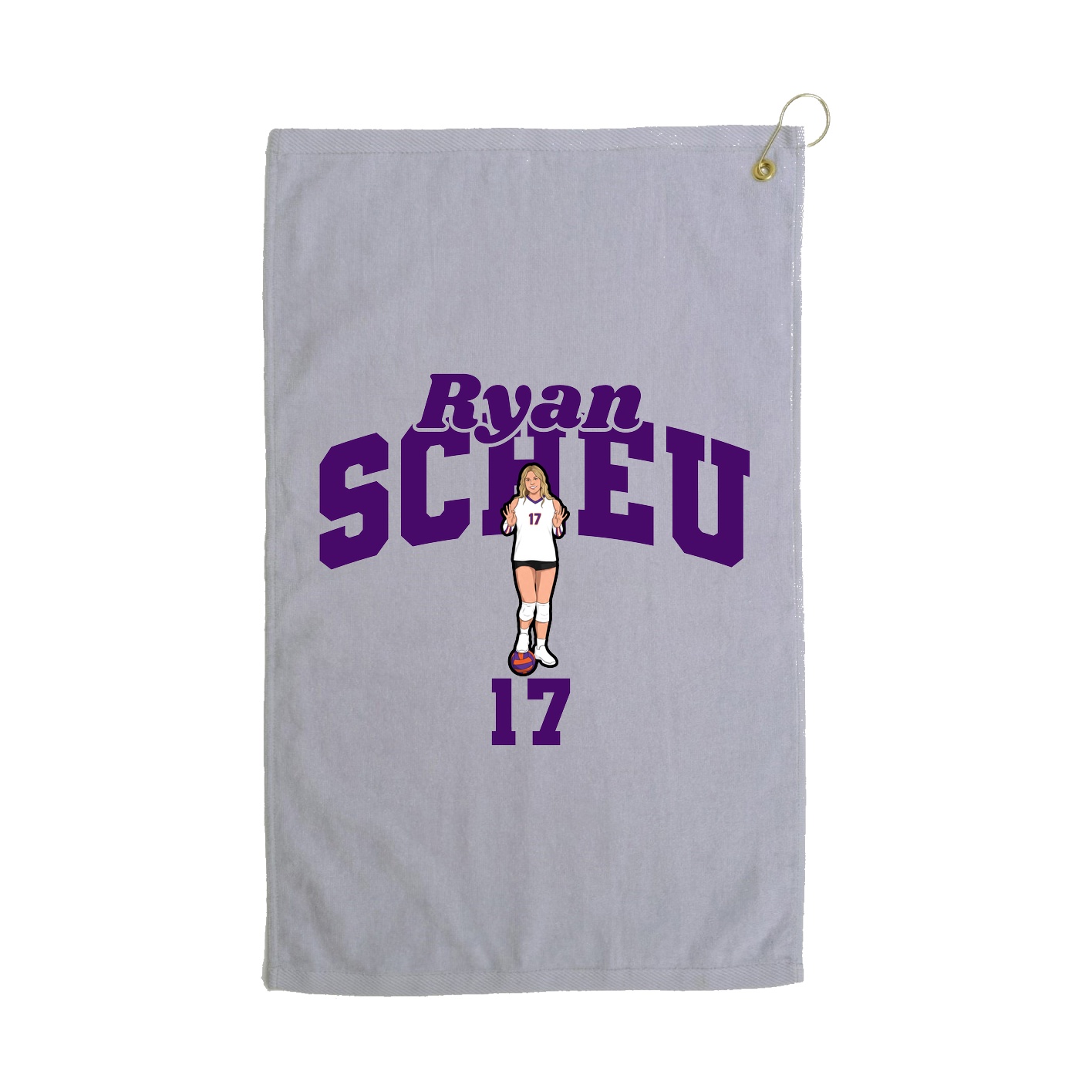 Golf Towel — Signature Arch in Grey