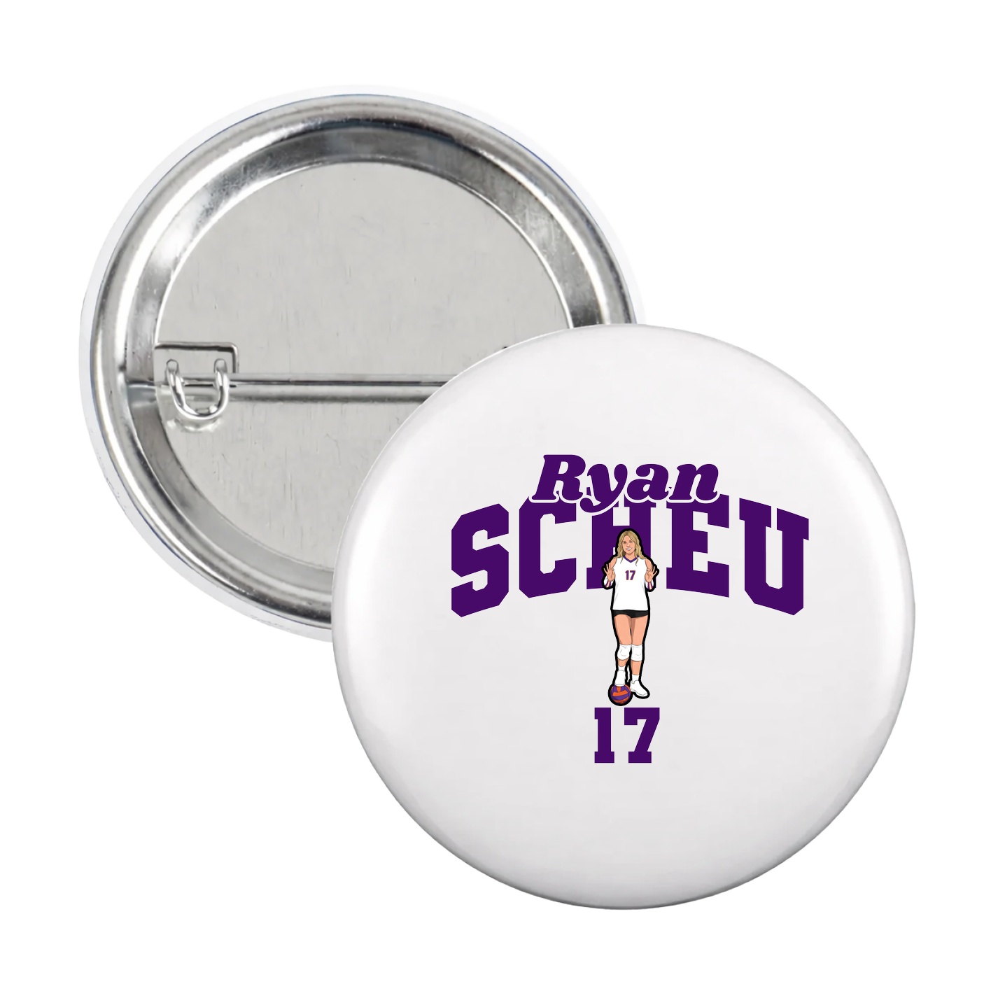 Game Day Button — Signature Arch in White