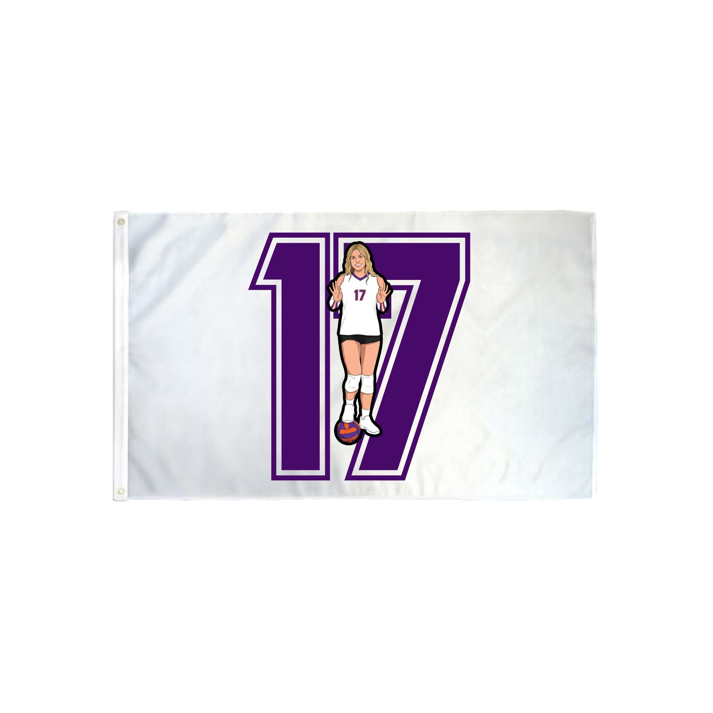 3x5 Flag — Number in Classic