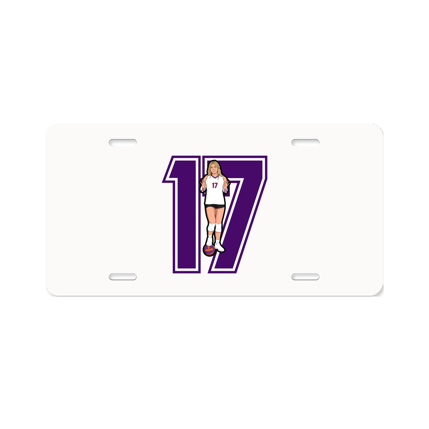 License Plate — Number in Classic