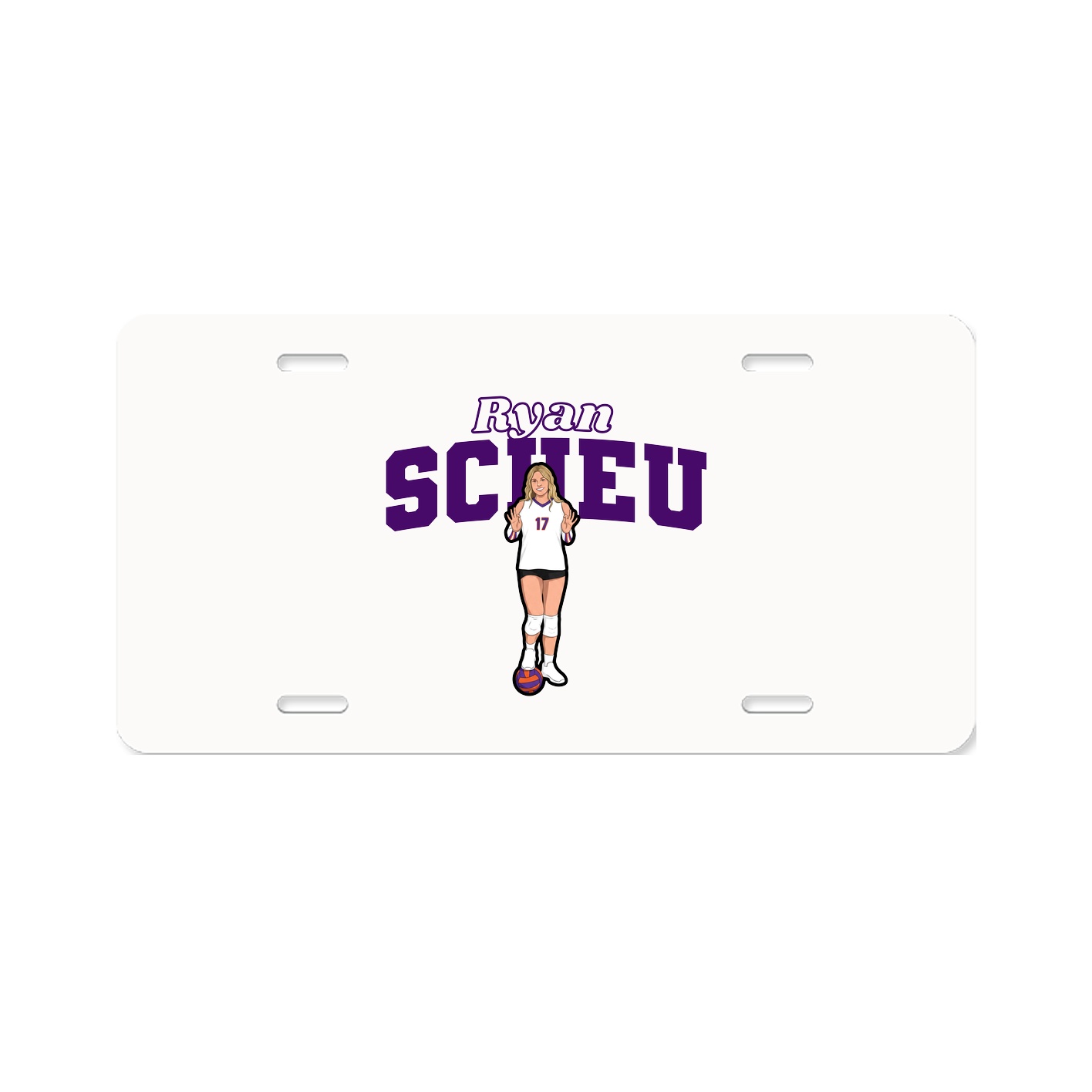 License Plate — Name Arch in Classic