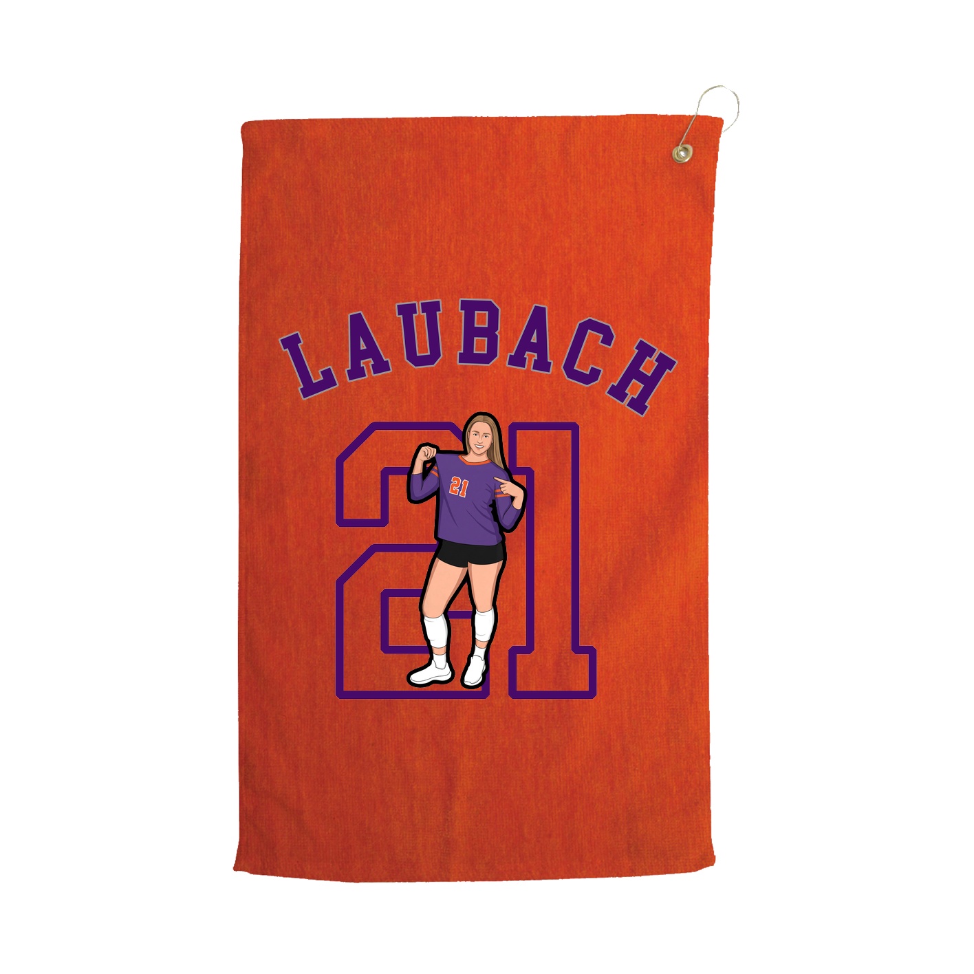 Golf Towel — Shirsey Arch in Orange