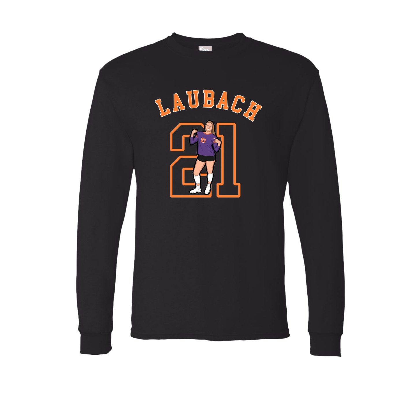 Long Sleeve Tee — Shirsey Arch in Black