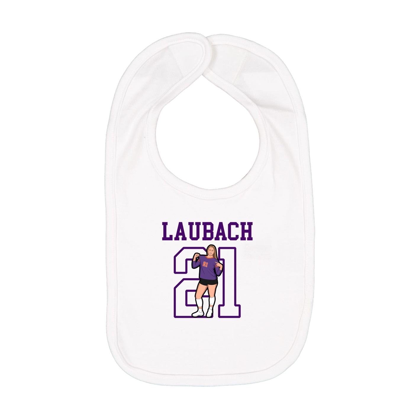 Infant Bib — Shirsey in White