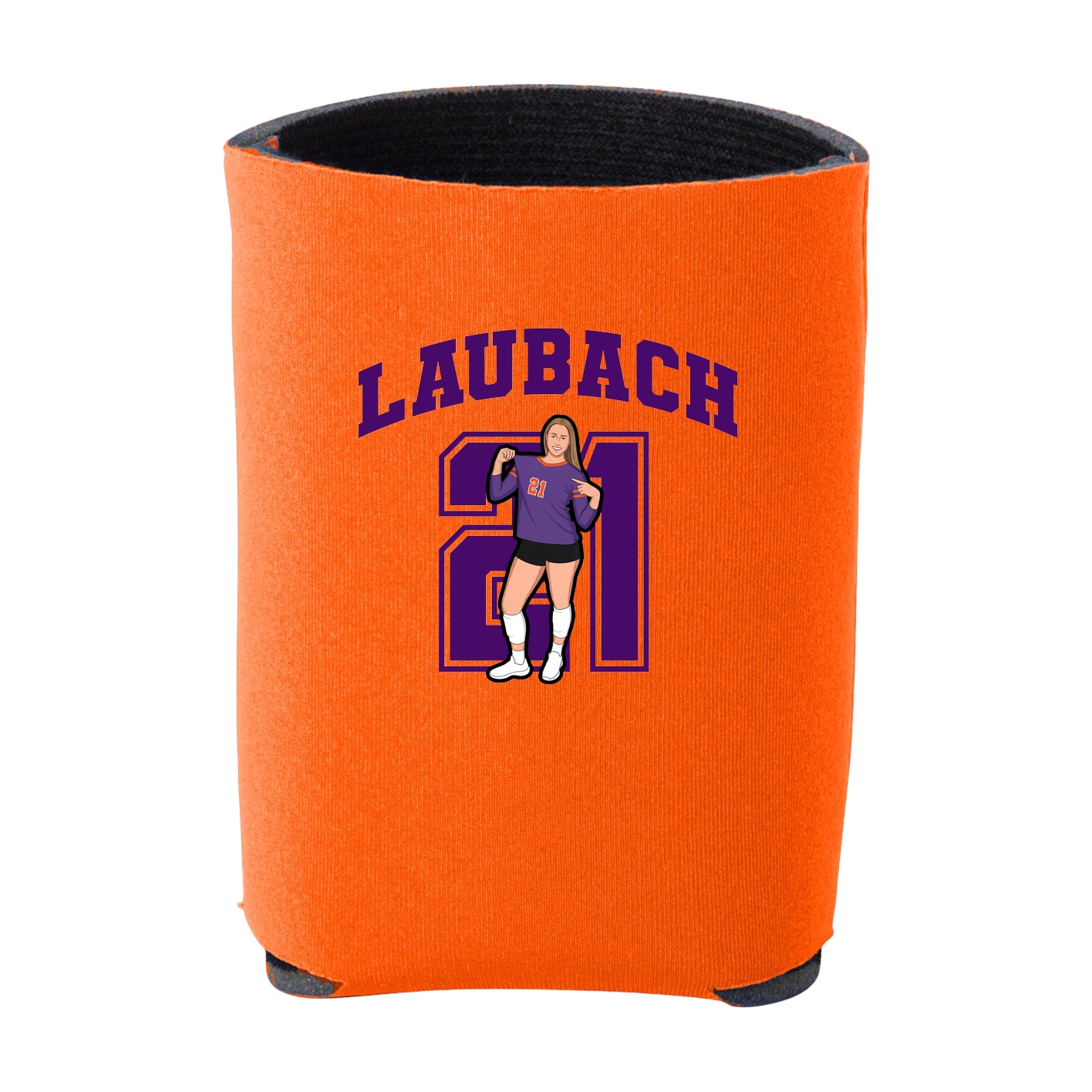 Can Holder — Number in Orange