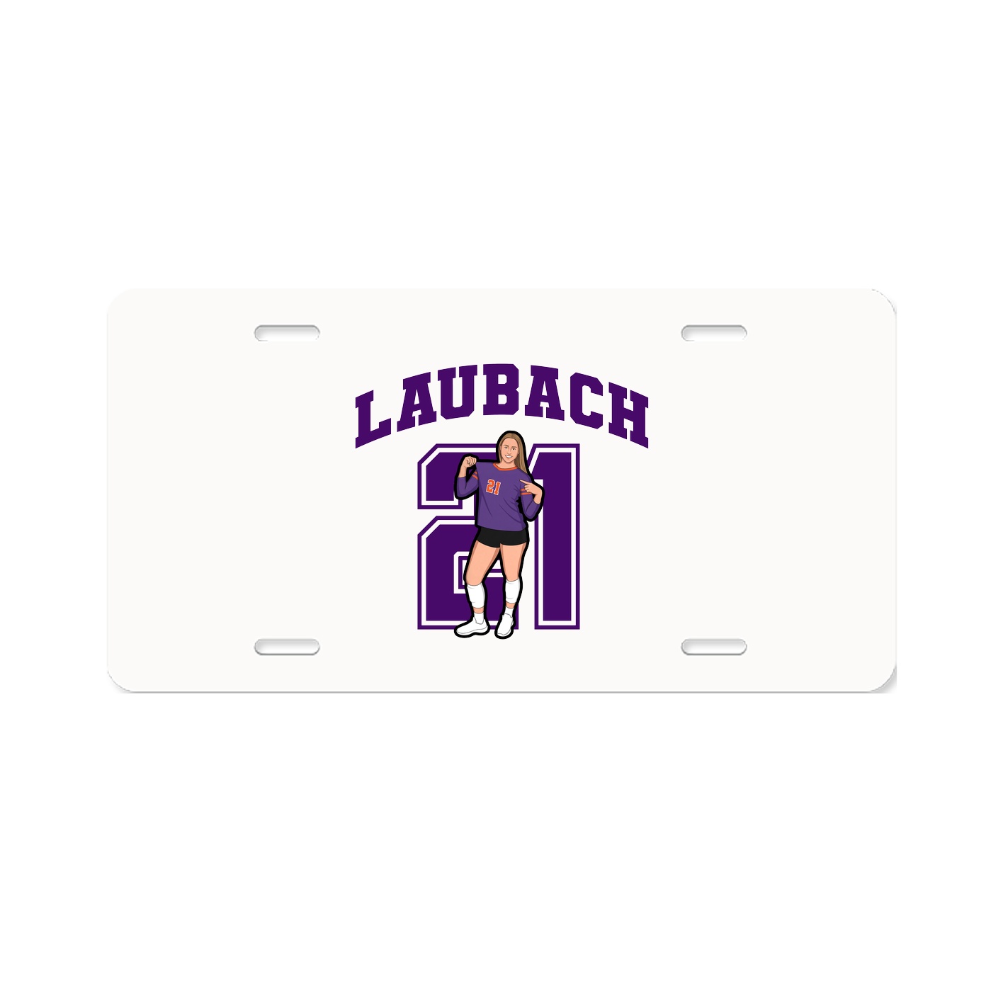 License Plate — Number in Classic