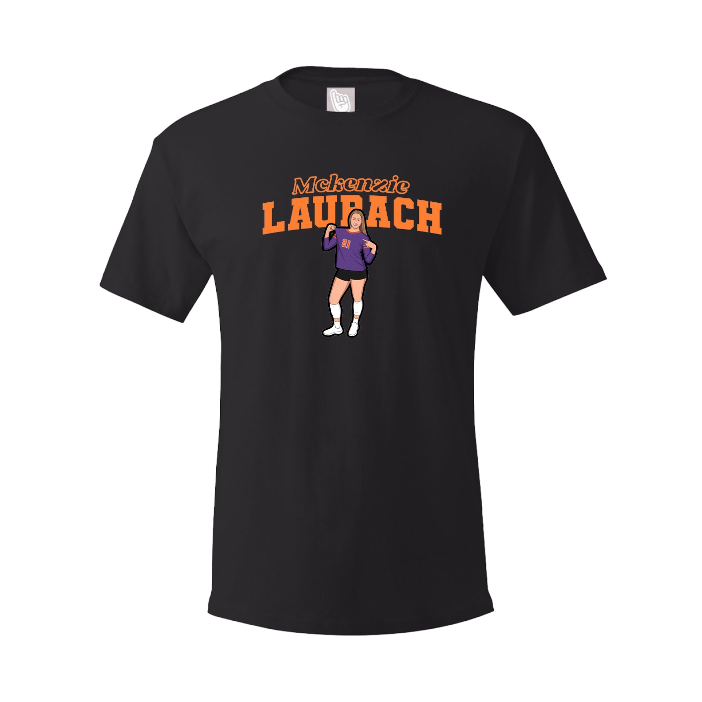 Youth Tee — Name Arch in Black