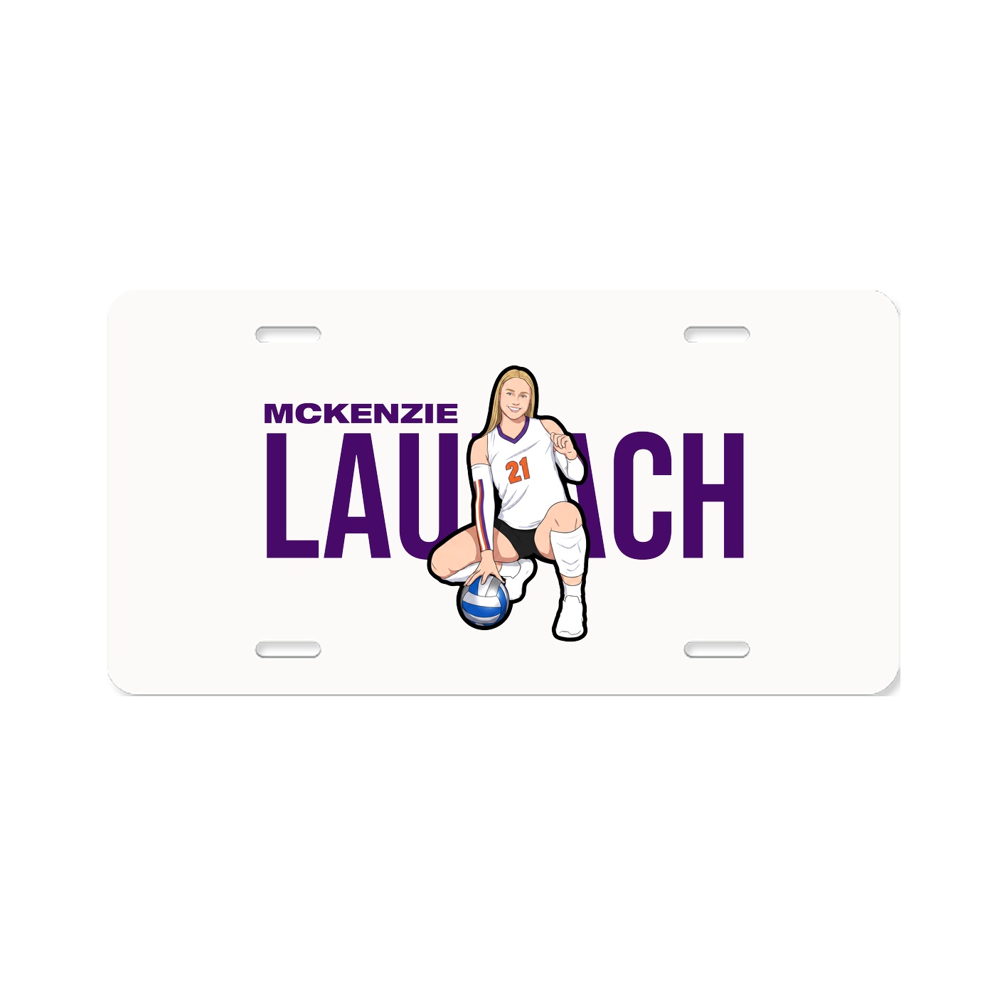 License Plate — Player Name in Classic