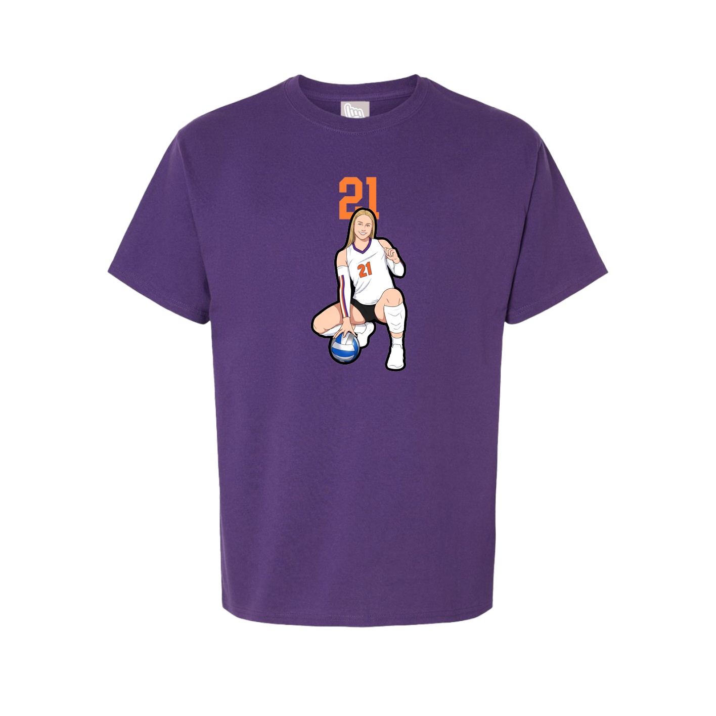 Tee — Number Top in Purple