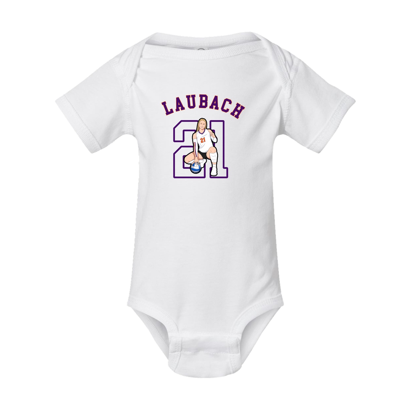 Baby Onesie — Shirsey Arch in White