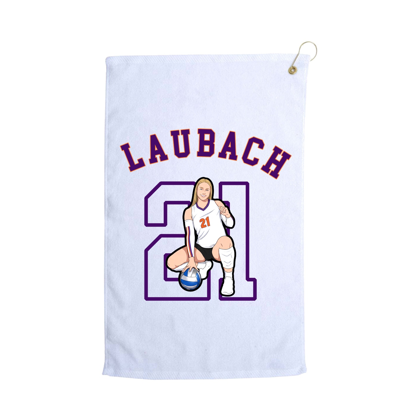 Golf Towel — Shirsey Arch in White