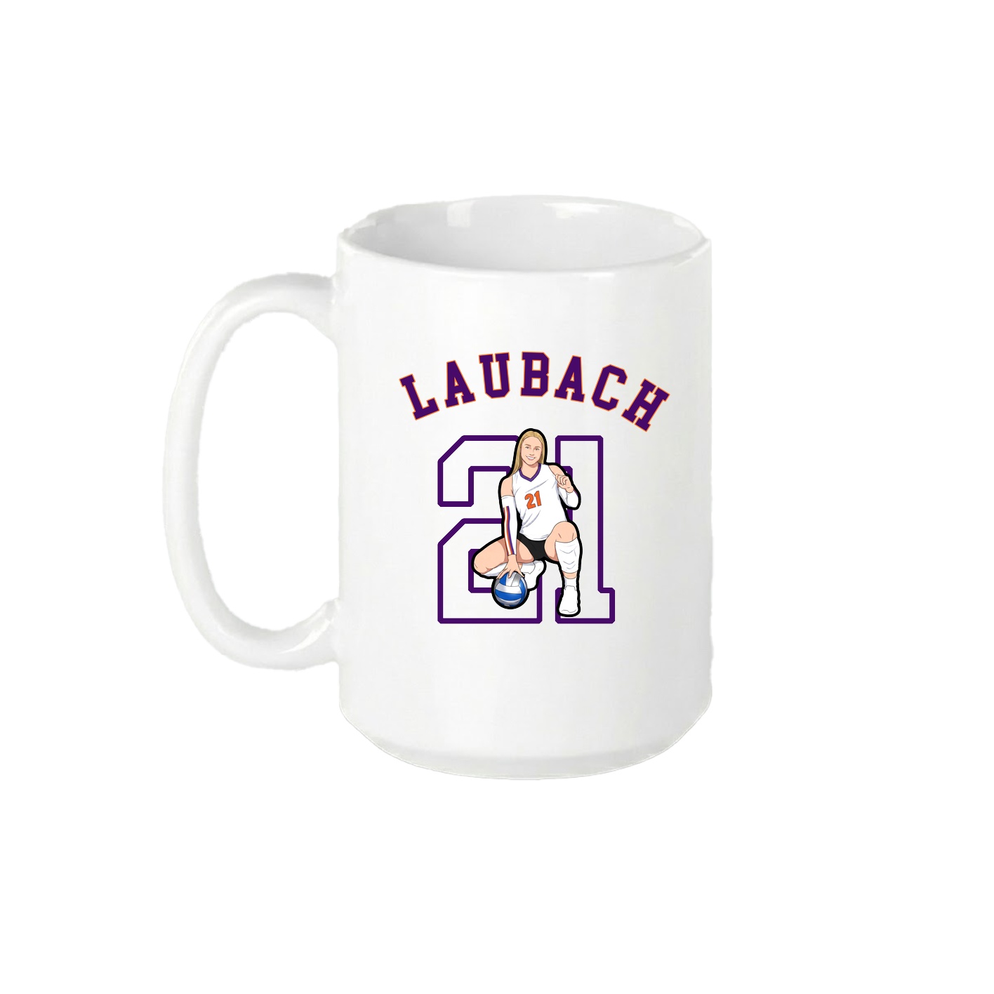 15oz Coffee Mug — Shirsey Arch in White