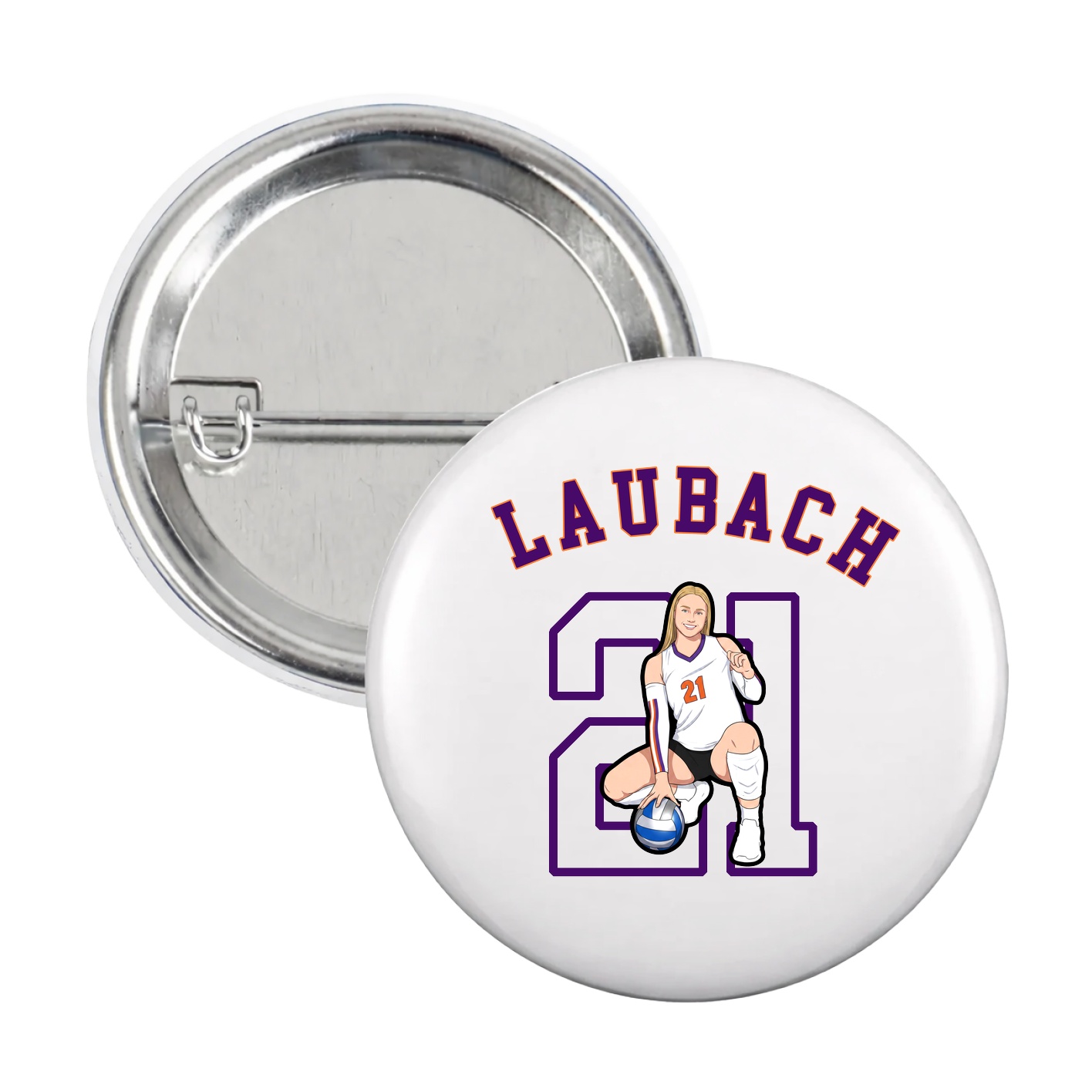 Game Day Button — Shirsey Arch in White