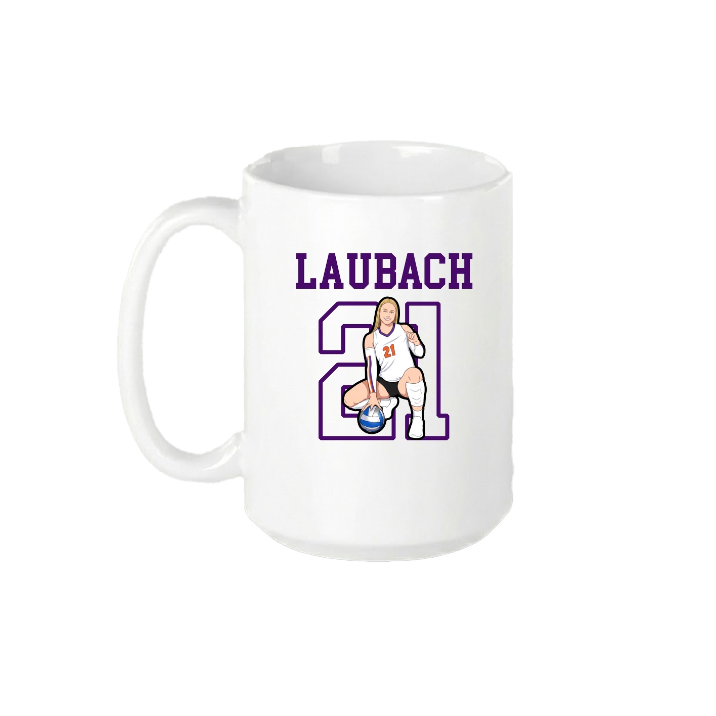 15oz Coffee Mug — Shirsey in White