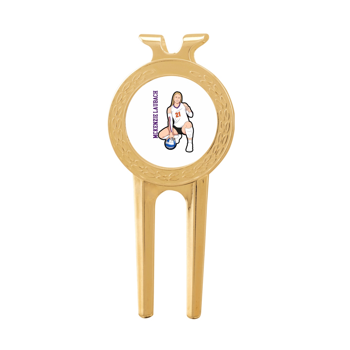 Divot Tool with Ball Marker — Name Vertical in Classic