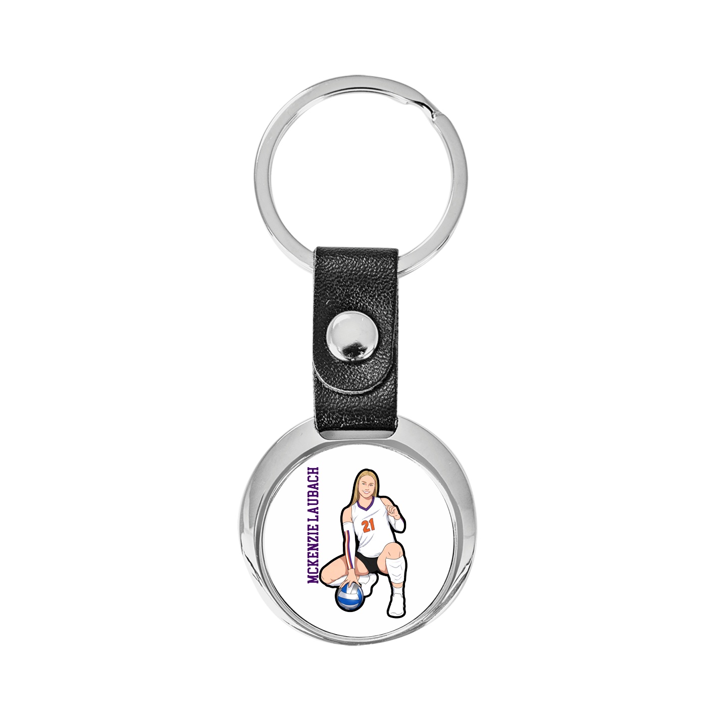 Key Chain — Name Vertical in Classic