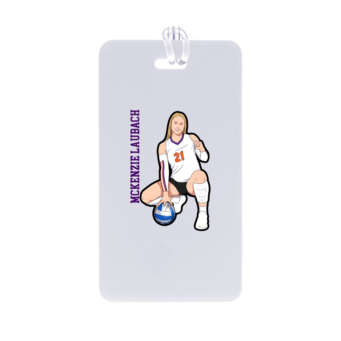 Bag Tag — Name Vertical in Classic