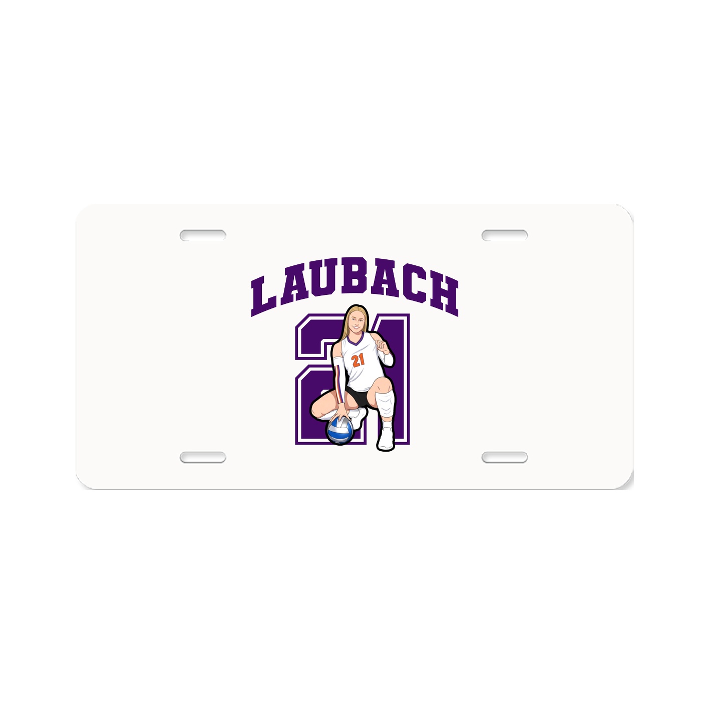 License Plate — Number in Classic
