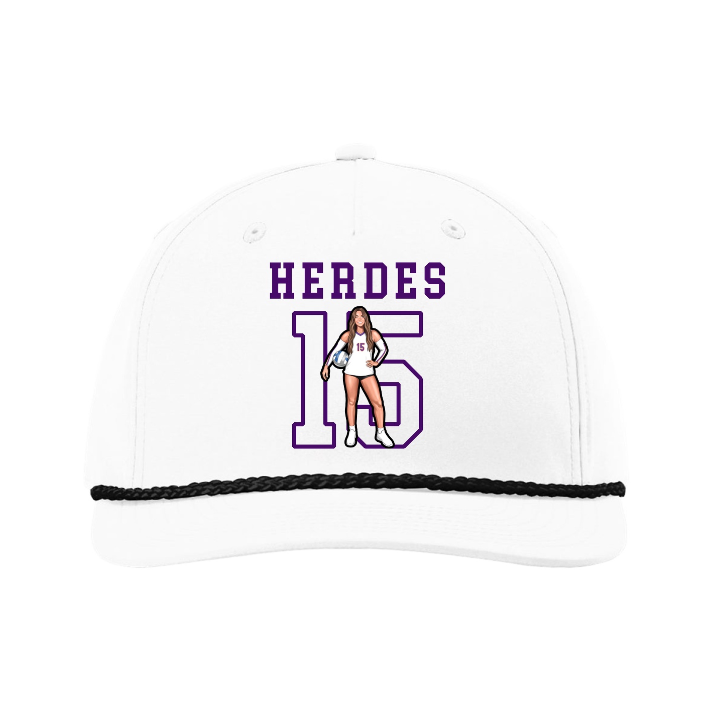 Five-Panel Classic Rope Cap — Shirsey in White