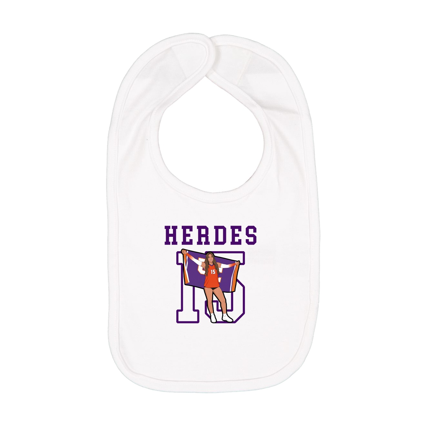 Infant Bib — Shirsey in White