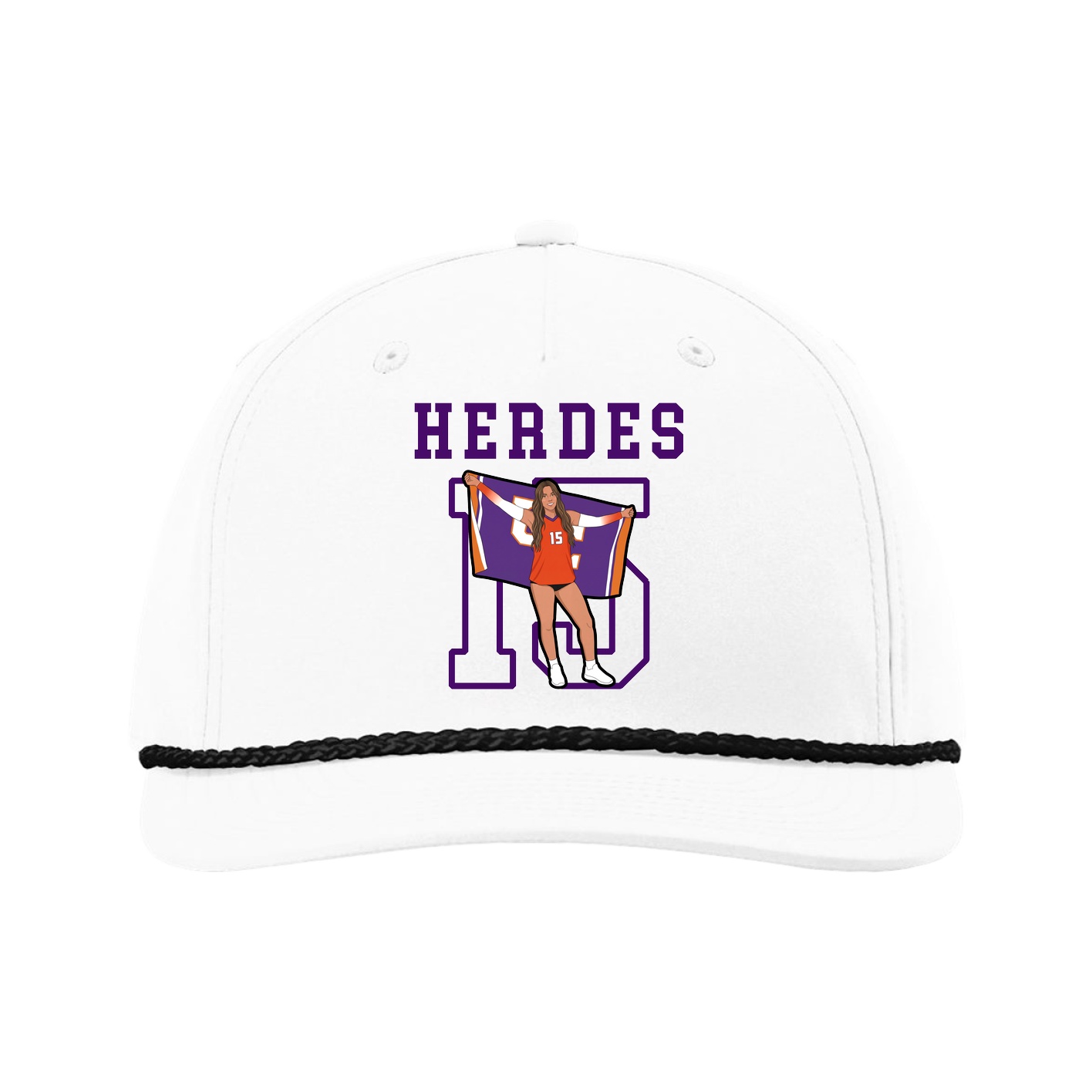 Five-Panel Classic Rope Cap — Shirsey in White
