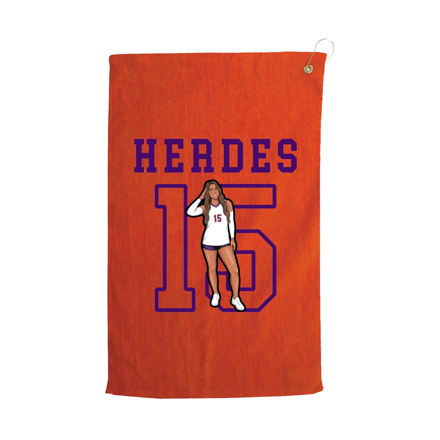 Golf Towel — Shirsey in Orange