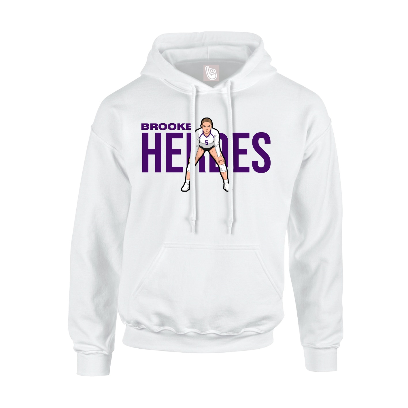 Hoodie — Player Name in White