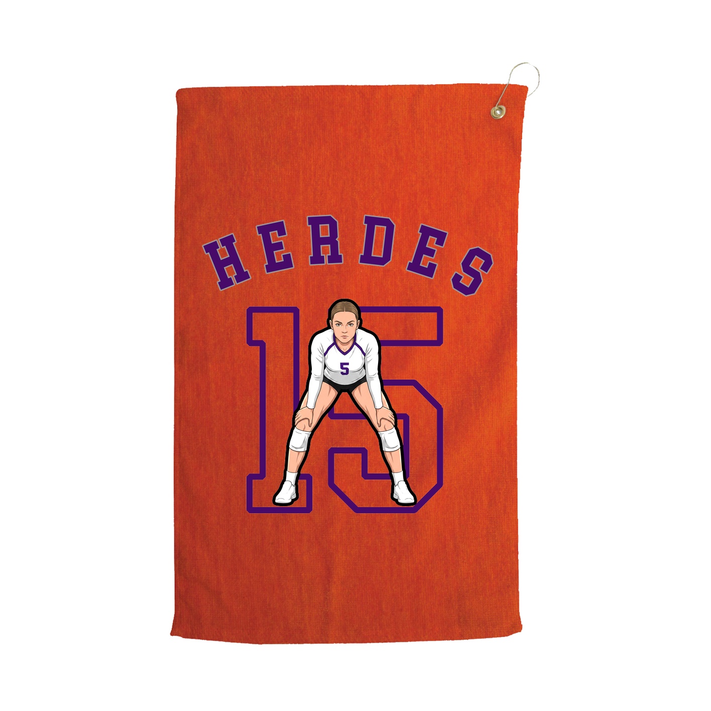 Golf Towel — Shirsey Arch in Orange