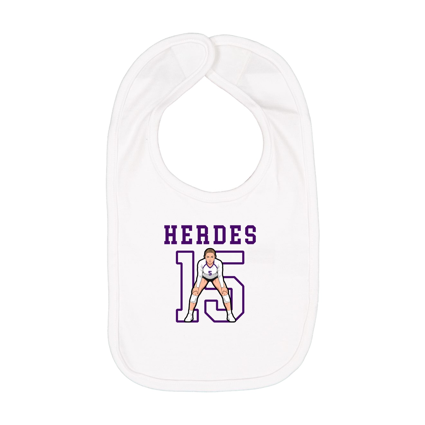 Infant Bib — Shirsey in White