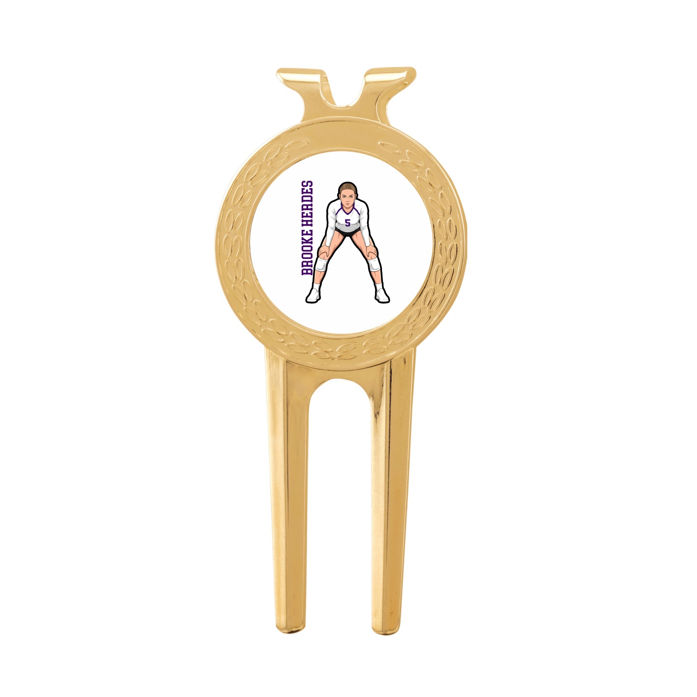 Divot Tool with Ball Marker — Name Vertical in Classic