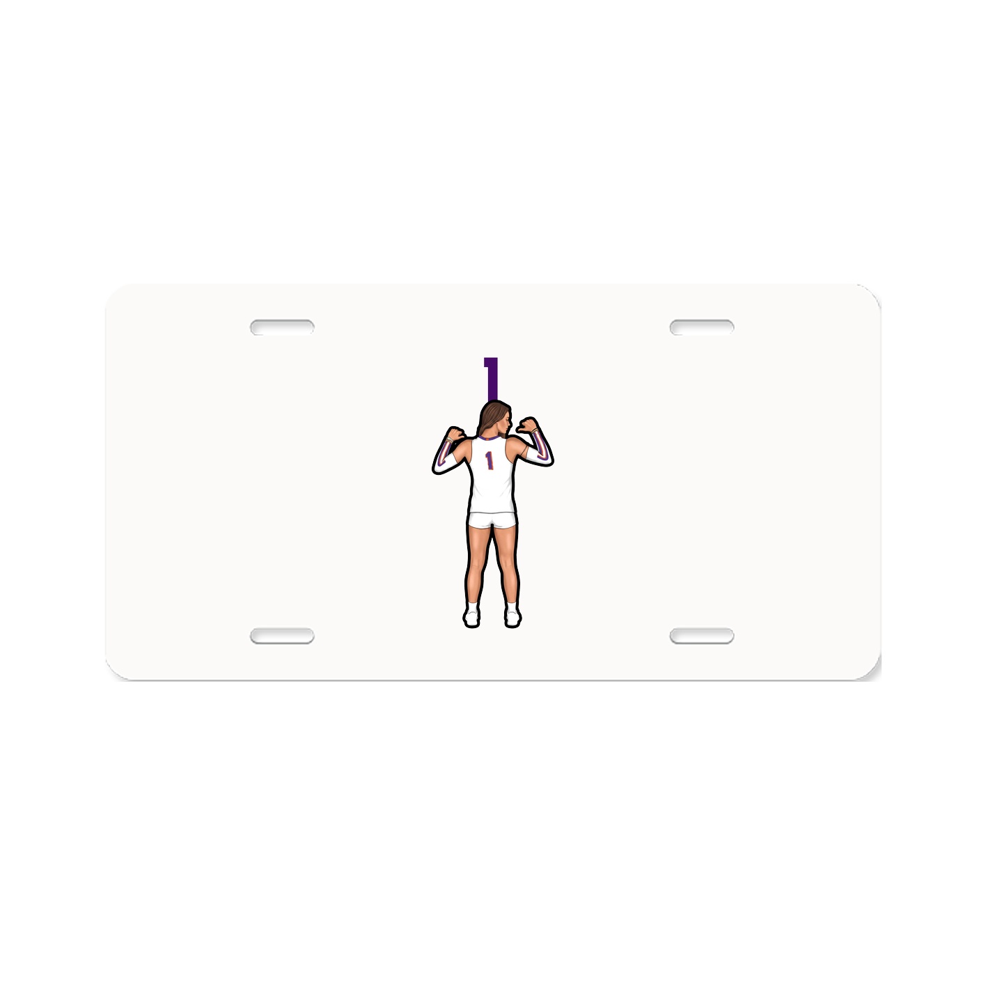 License Plate — Number Top in Classic
