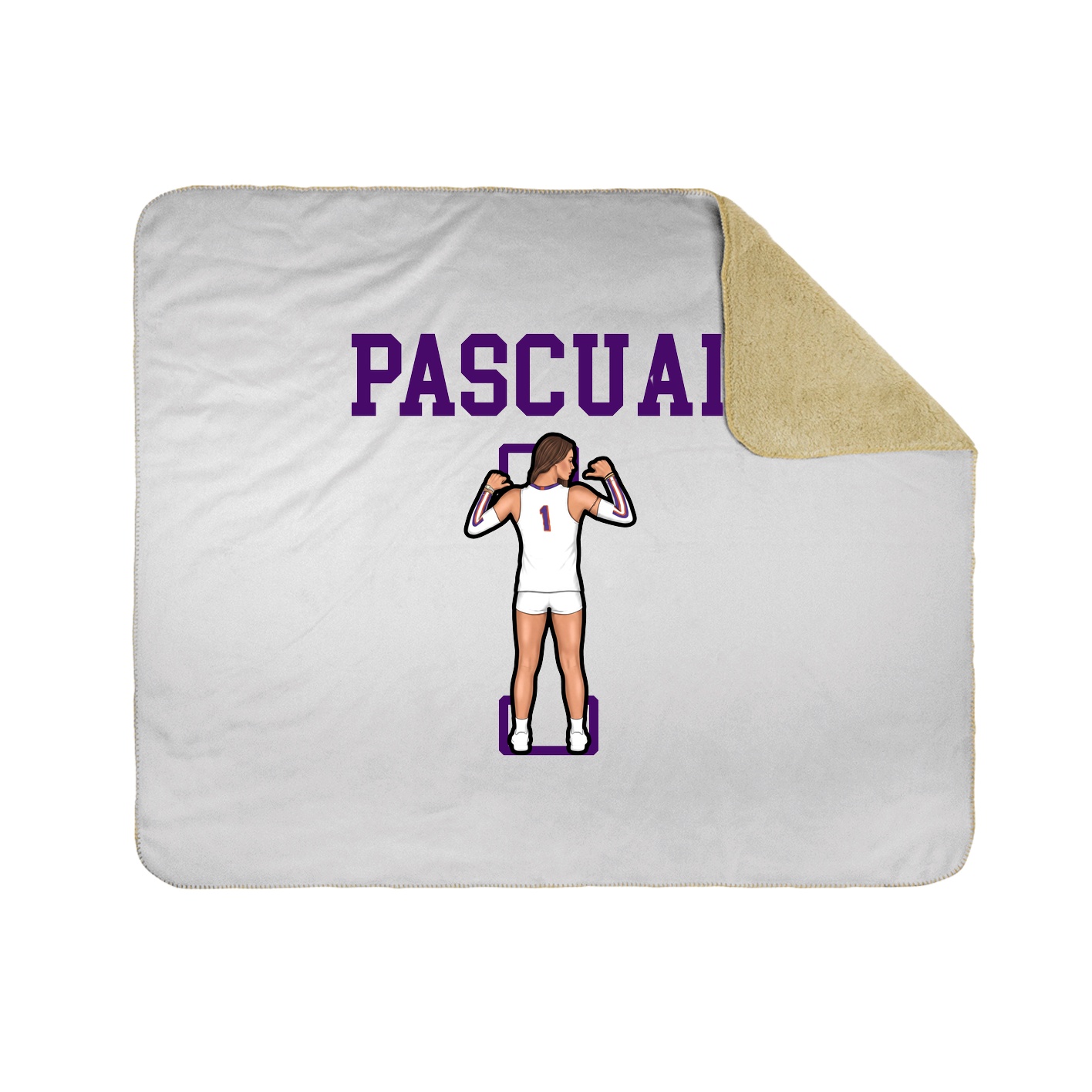 Throw Blanket — Shirsey in White